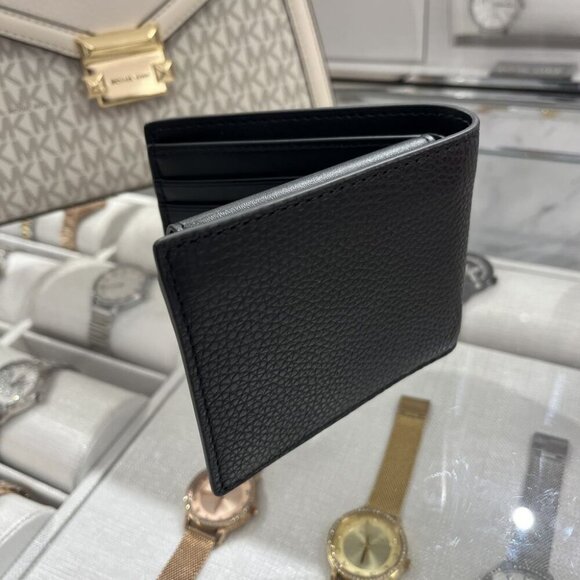 Michael Kors Cooper Pebbled Leather Billfold Wallet With Coin Pouch 36S4LCOF3I - Picture 3 of 8